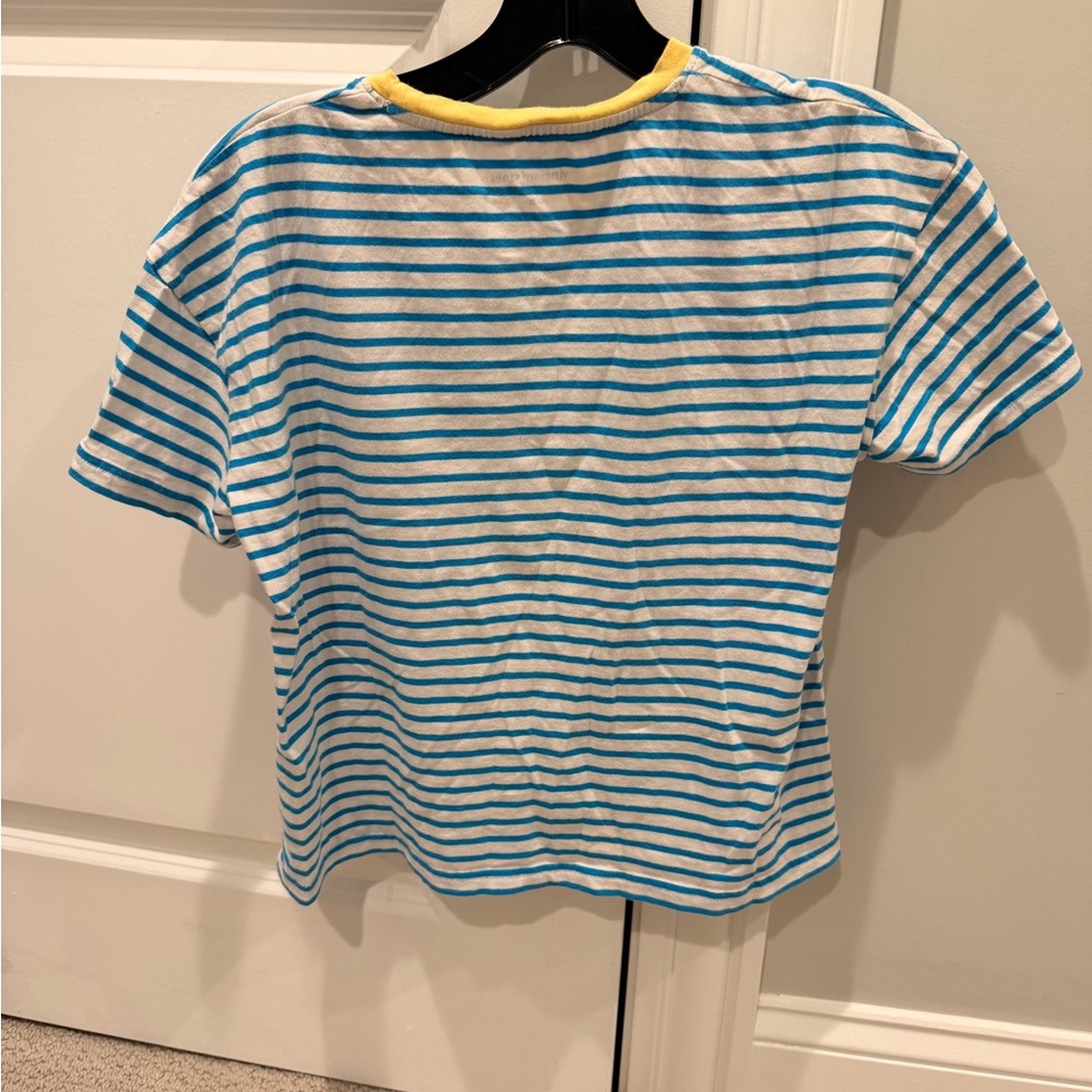Vineyard Vines Kids Blue and White Striped Tee - Picture 2 of 3